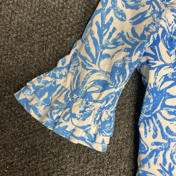 Lilly Pulitzer fiesta crab print dress mini Size 00 Womens Preppy Beach - Picture 2 of 7